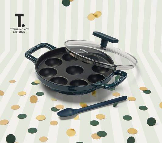 Ember TitaniumClad™ Cast Iron Appe Pan (20 cm) - Teal