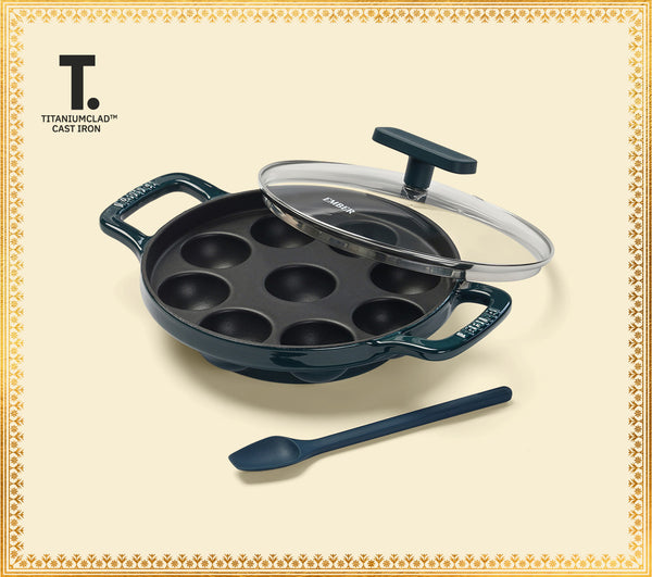 Ember TitaniumClad™ Cast Iron Appe Pan (20 cm) - Teal