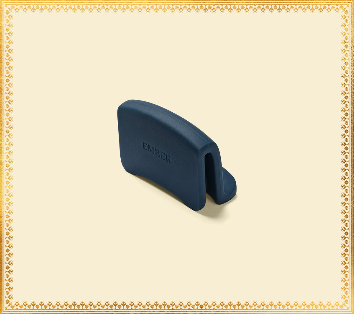 Ember Pan Single Side Handle Holder - Nilgiri Blue