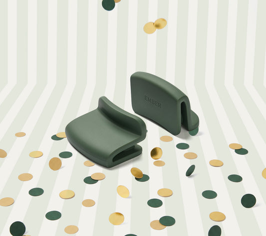 Ember Pan Side Handle Holder - Coorg Green