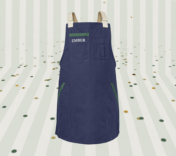 Ember Apron - Nilgiri Blue