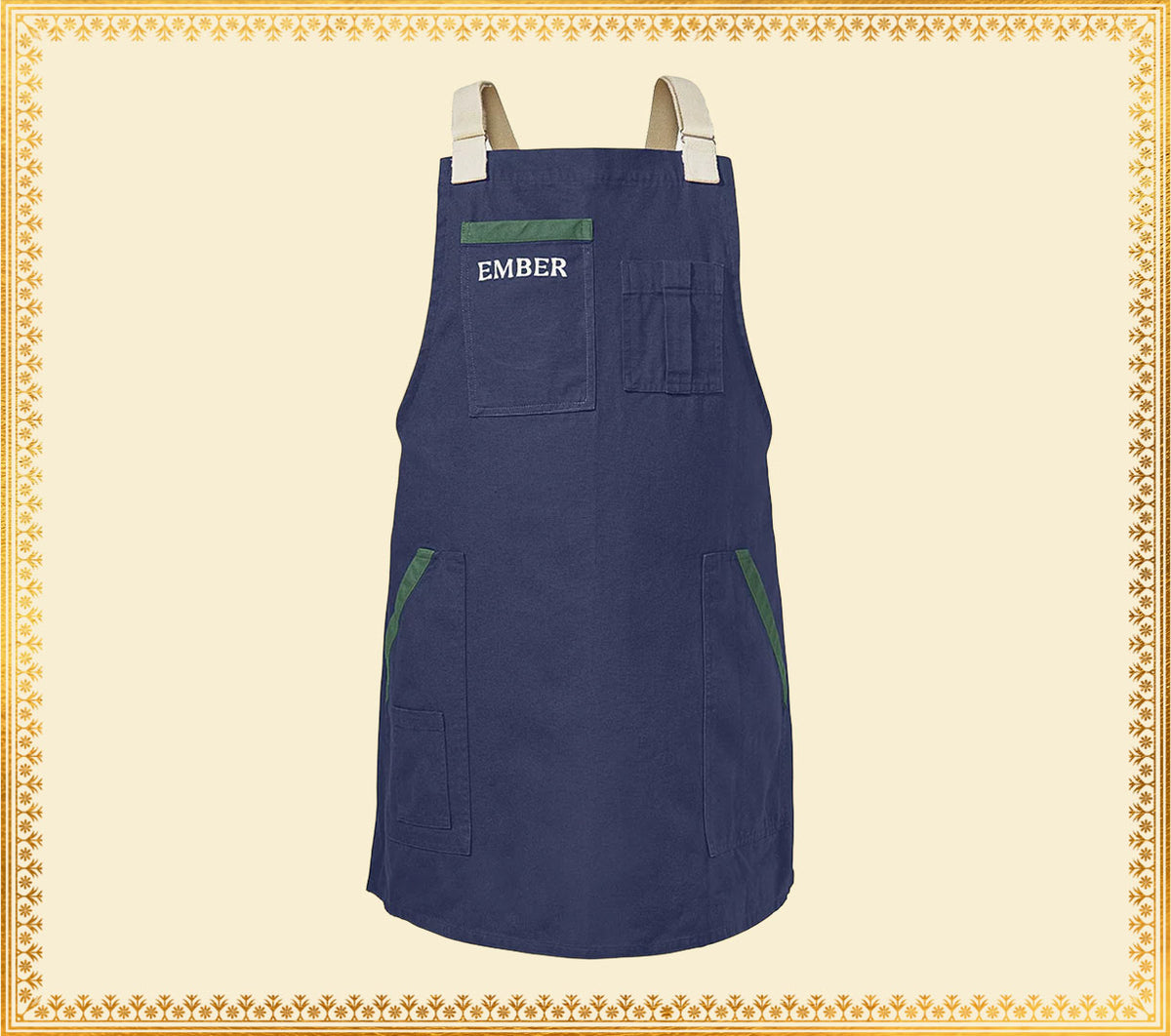 Ember Apron - Nilgiri Blue
