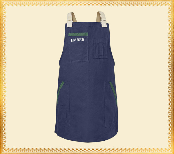 Ember Apron - Nilgiri Blue