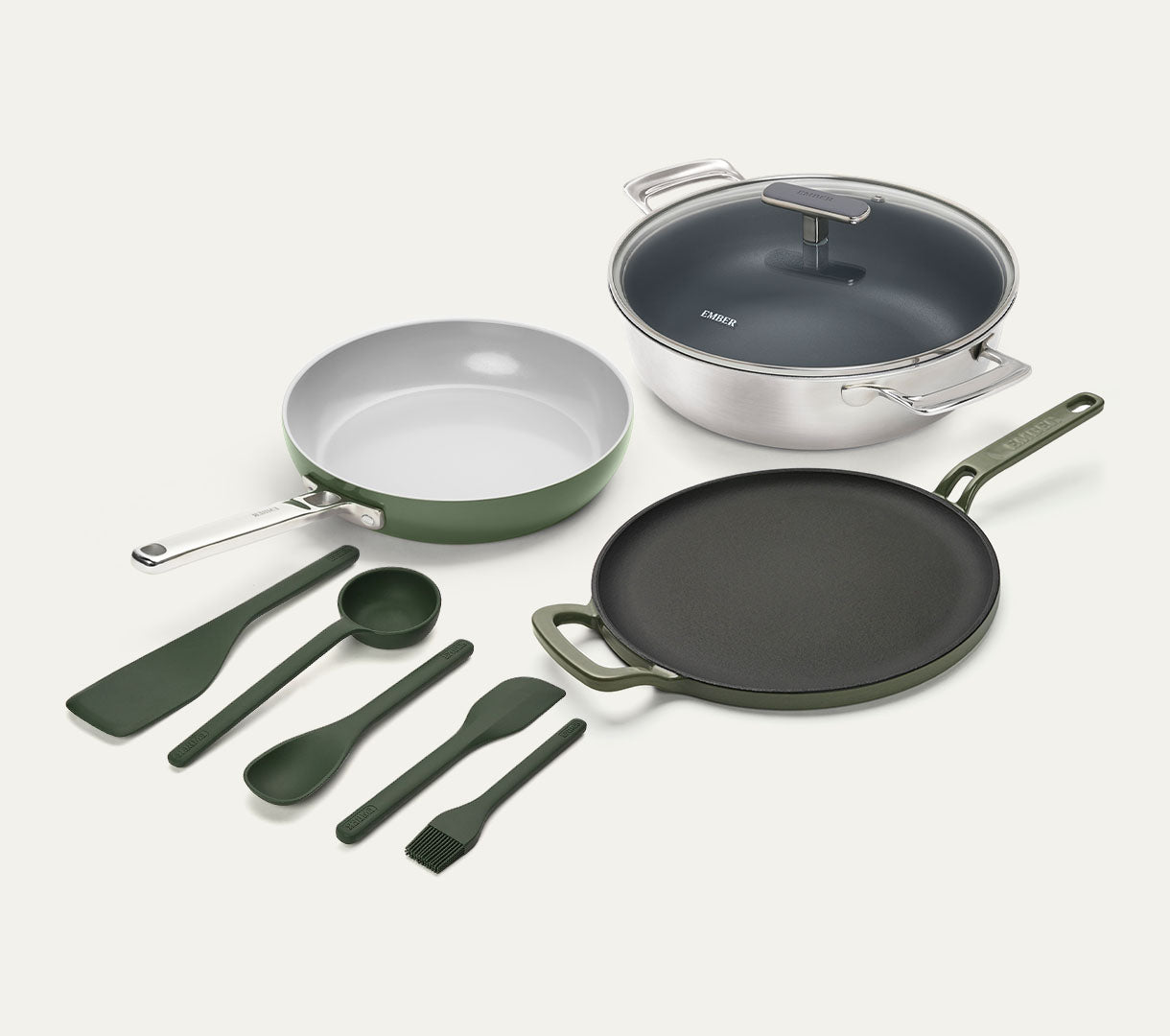 Essentials Set - Pro - Coorg Green + Sage