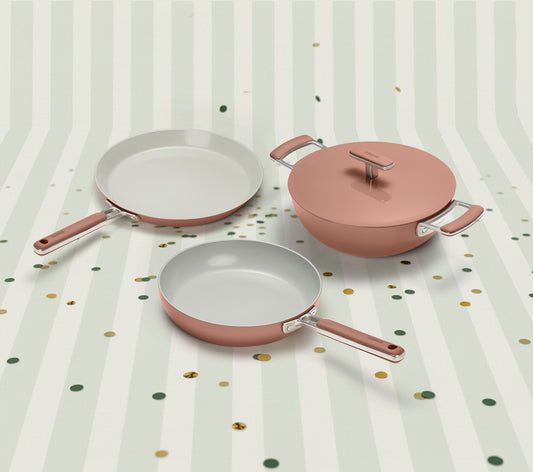 Everyday Cookware Trio (with storage) - Jaipur Terracotta