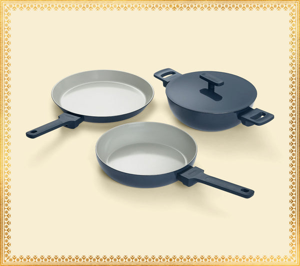 Everyday Cookware Trio - Nilgiri Blue