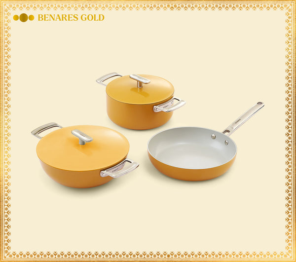 Ember Cookware Trio - Benares Gold