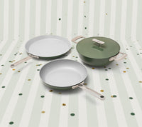 Everyday Cookware Trio (with storage) - Coorg Green