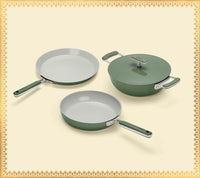 Everyday Cookware Trio (with storage) - Coorg Green