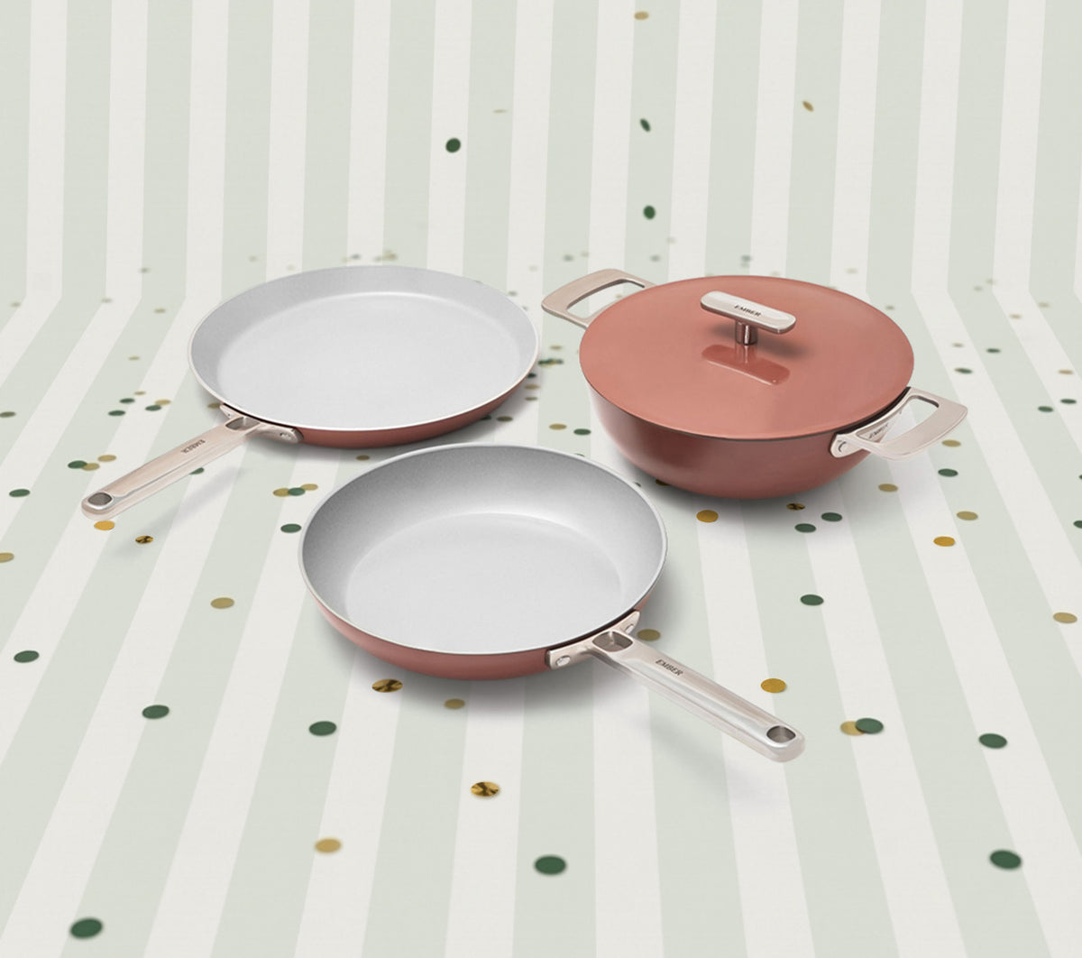 Everyday Cookware Trio (with storage) - Jaipur Terracotta