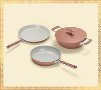 Everyday Cookware Trio (with storage) - Jaipur Terracotta