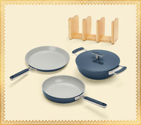 Everyday Cookware Trio (with storage) - Nilgiri Blue