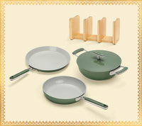 Everyday Cookware Trio (with storage) - Coorg Green