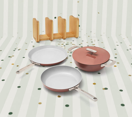 Everyday Cookware Trio (with storage) - Jaipur Terracotta