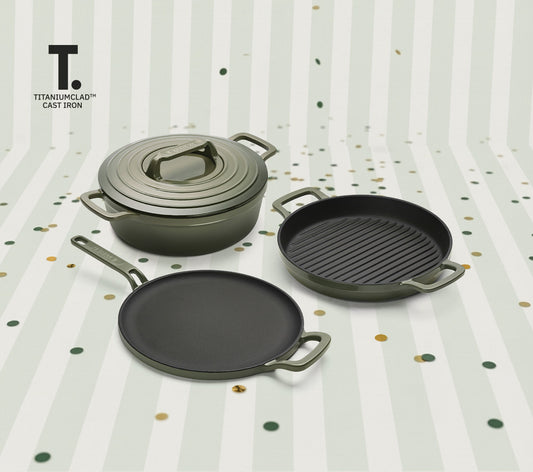 TitaniumClad™ Cast Iron Trio - Sage