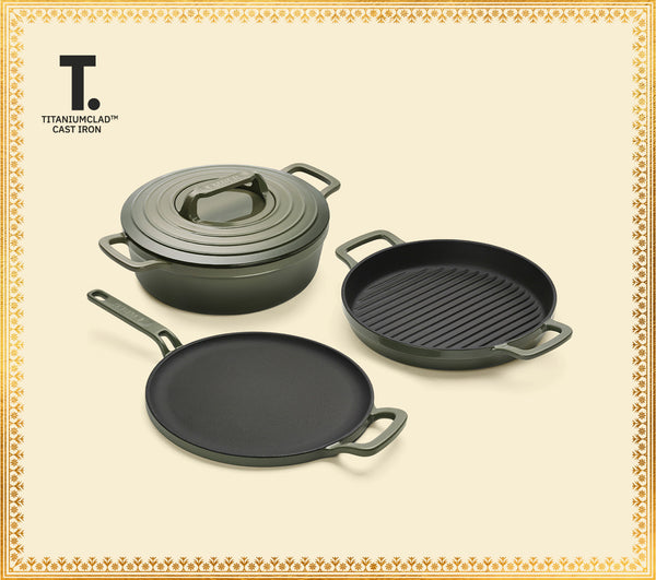 TitaniumClad™ Cast Iron Trio - Sage