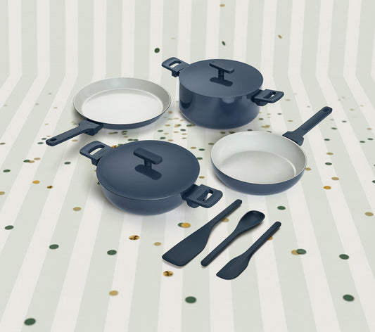 Complete Cookware Set (4-Piece) - Nilgiri Blue