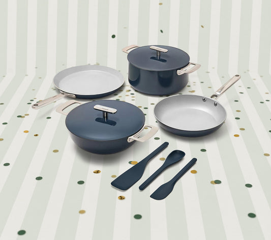 Complete Cookware Set (4-Piece) Without Storage - Nilgiri Blue