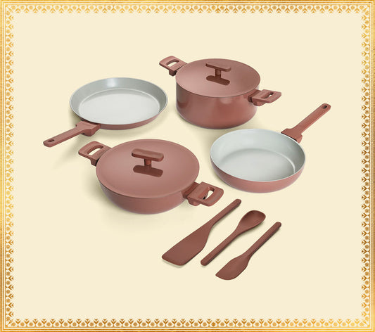Complete Cookware Set (4-Piece) -Jaipur Terracotta