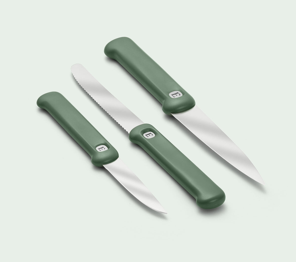 Knife Set of 3 - Pro - Coorg Green