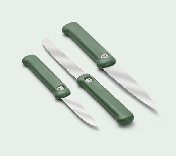 Knife Set of 3 - Pro - Coorg Green