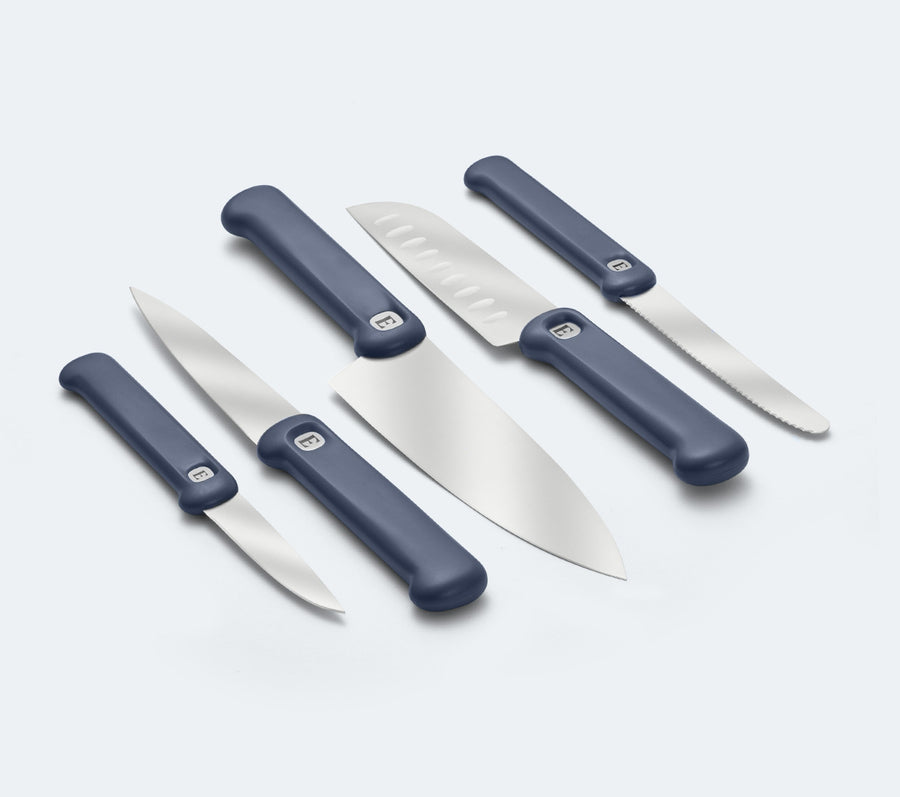 Knife Set of 5 - Pro - Nilgiri Blue