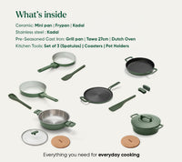 The Ember Kitchen Set - Coorg Green