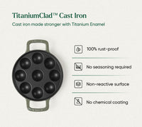 Ember TitaniumClad™ Cast Iron Appe Pan (20 cm) - Sage