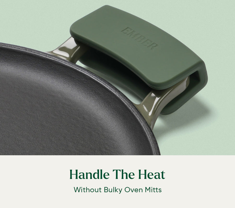 Ember Silicone Handle Holder (Set of 2) - Coorg Green