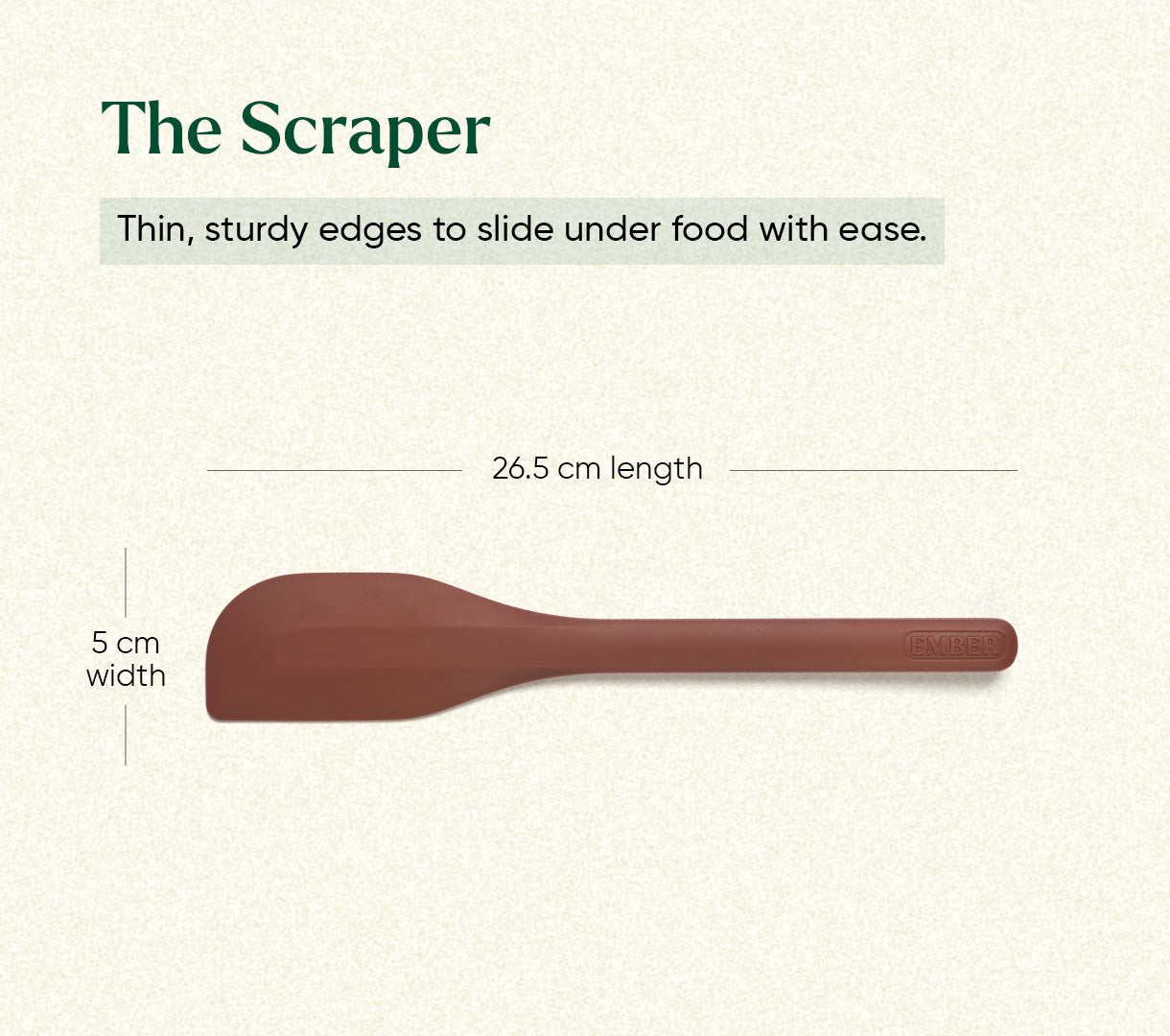 Scraper Spatula - Jaipur Terracotta