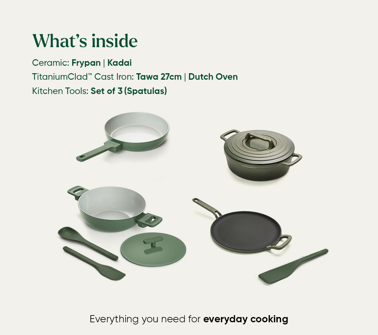Ember Complete Set - Coorg Green + Sage