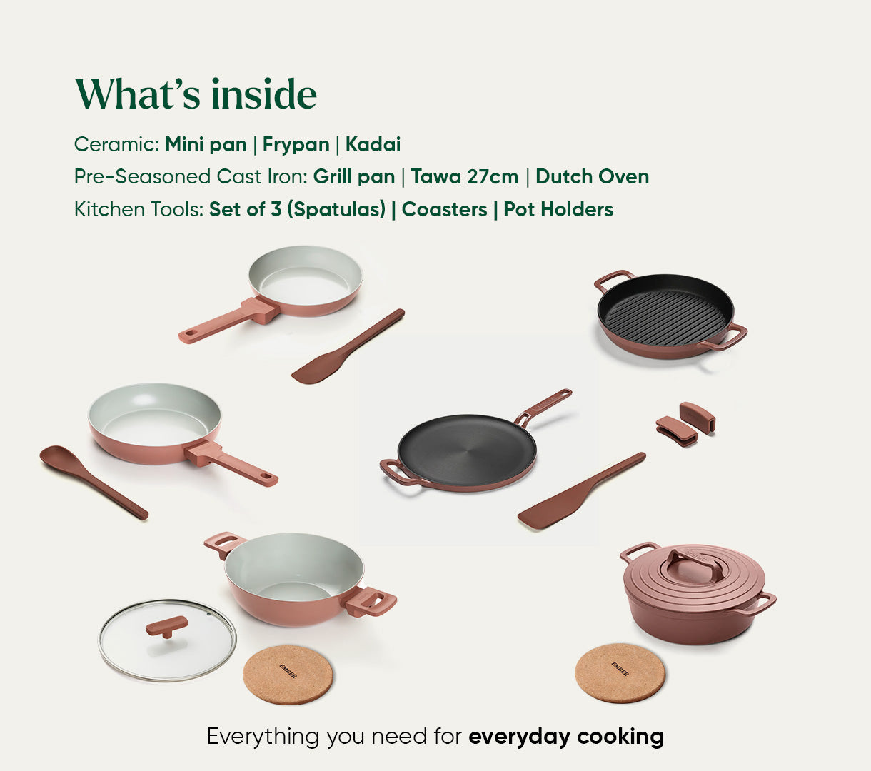 The Ember Kitchen Set - Jaipur Terracotta