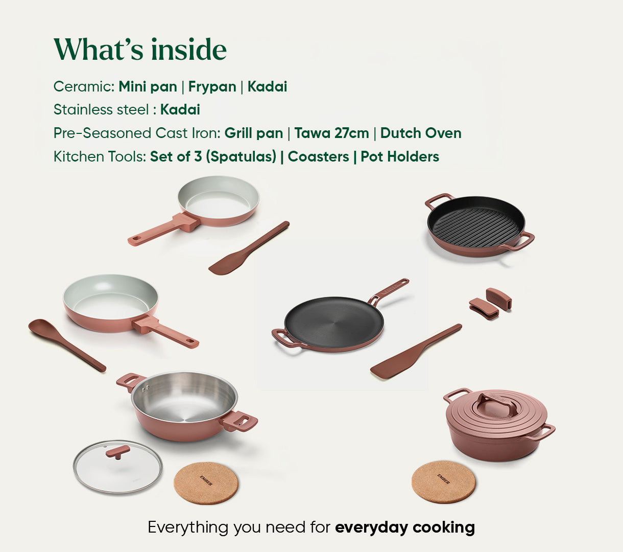 The Ember Kitchen Set - Jaipur Terracotta