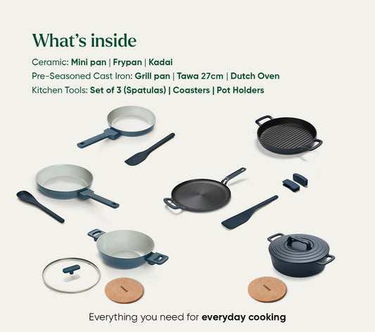 The Ember Kitchen Set - Nilgiri Blue