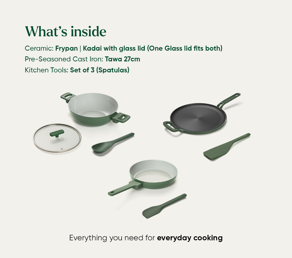 Essentials Set - Classic - Coorg Green