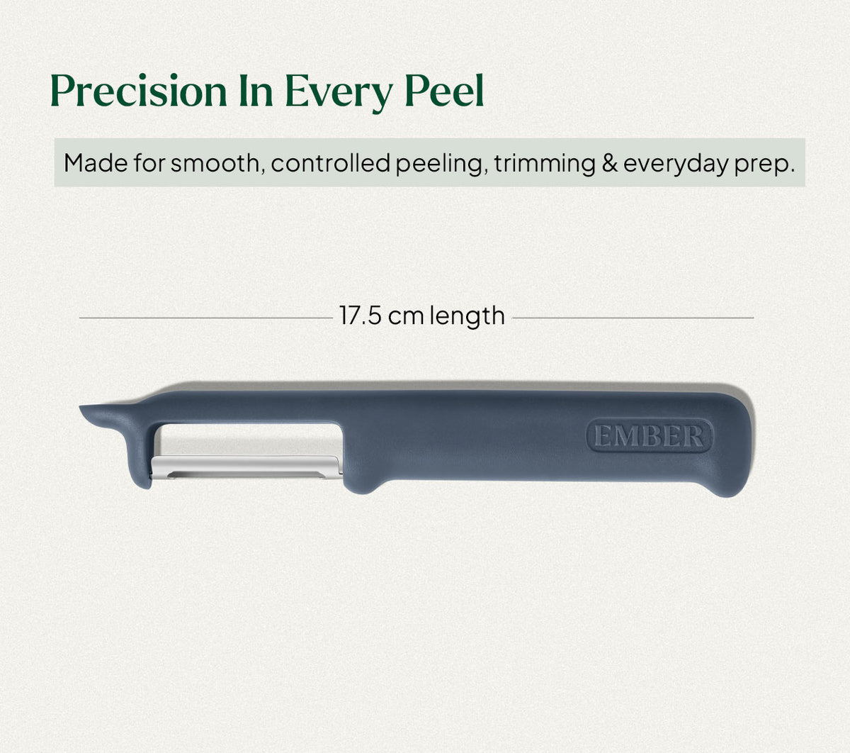 Ember PeelPro™ Vegetable Peeler - Nilgiri Blue