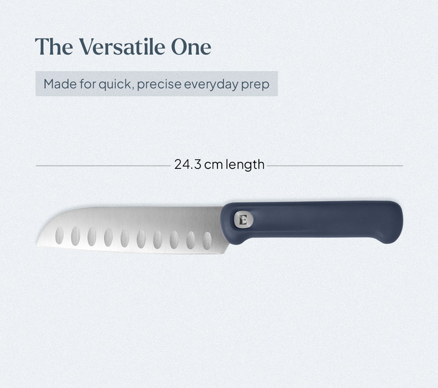 Santoku Knife - Pro - Nilgiri Blue