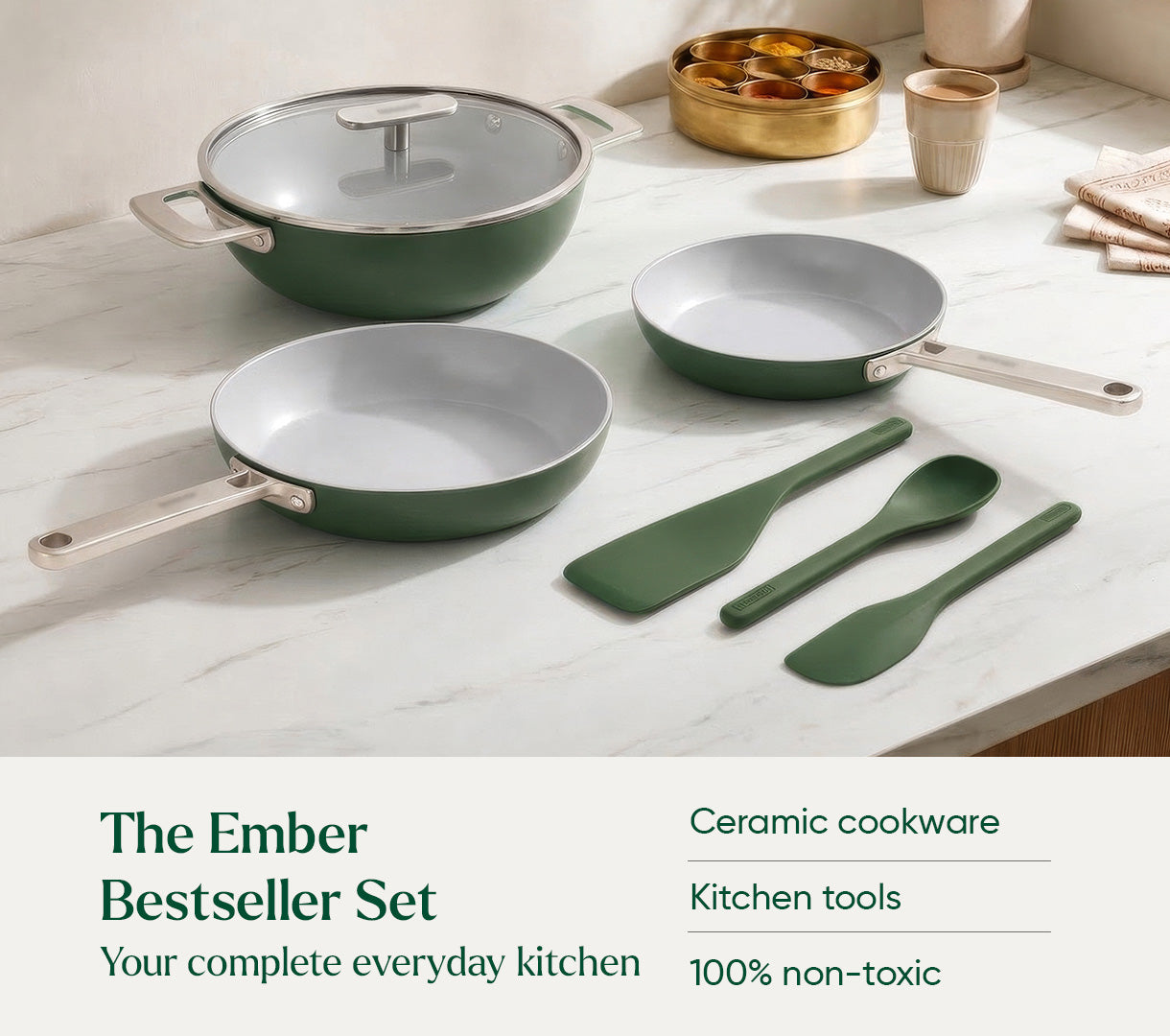 The Ember Bestseller Set - Coorg Green