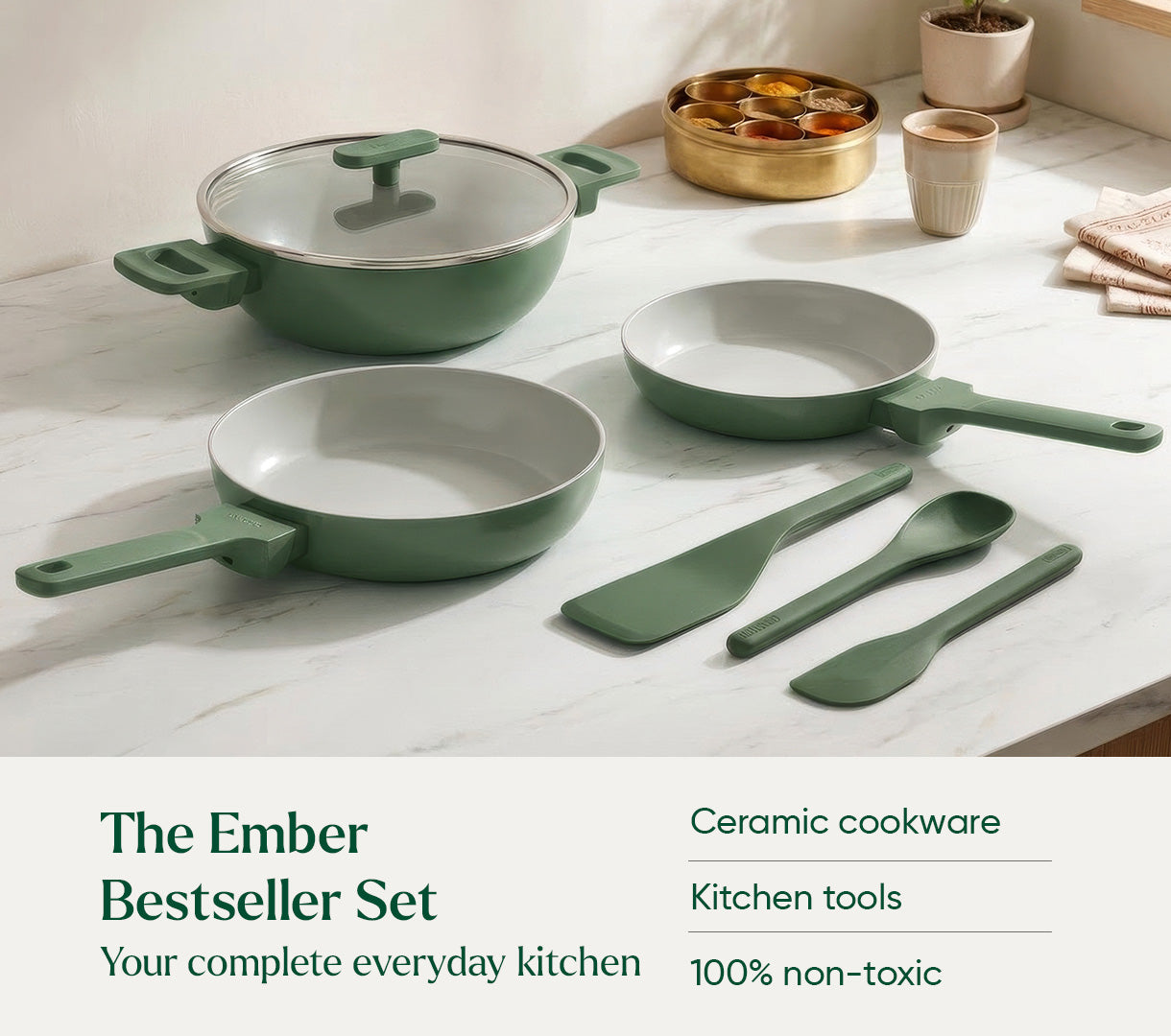 The Ember Bestseller Set - Coorg Green