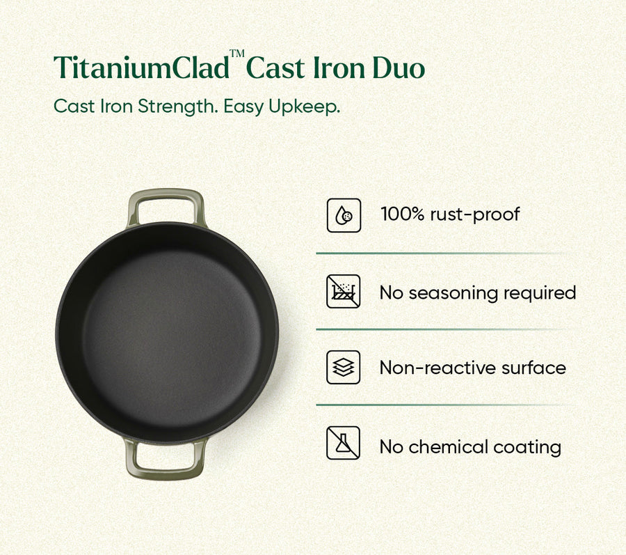 TitaniumClad™ Cast Iron Duo - Sage