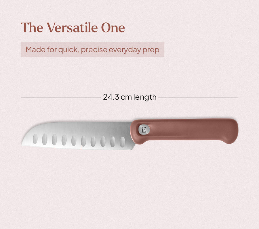 Santoku Knife - Pro - Jaipur Terracotta