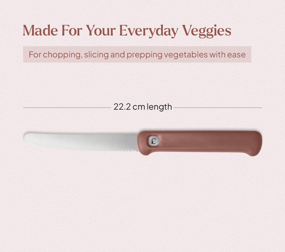 Vegetable Knife Pro - Jaipur Terracotta
