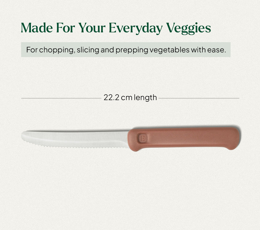 Vegetable Knife - Jaipur Terracotta