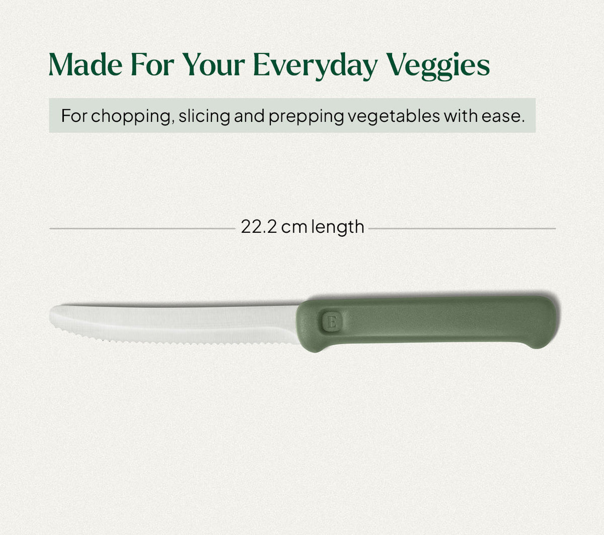 Vegetable Knife - Coorg Green