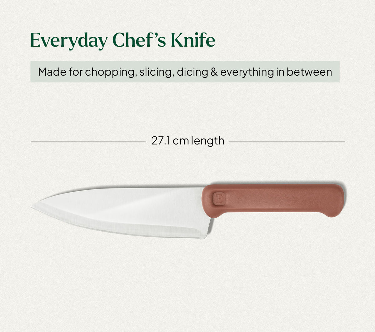 Chef Knife - Jaipur Terracotta
