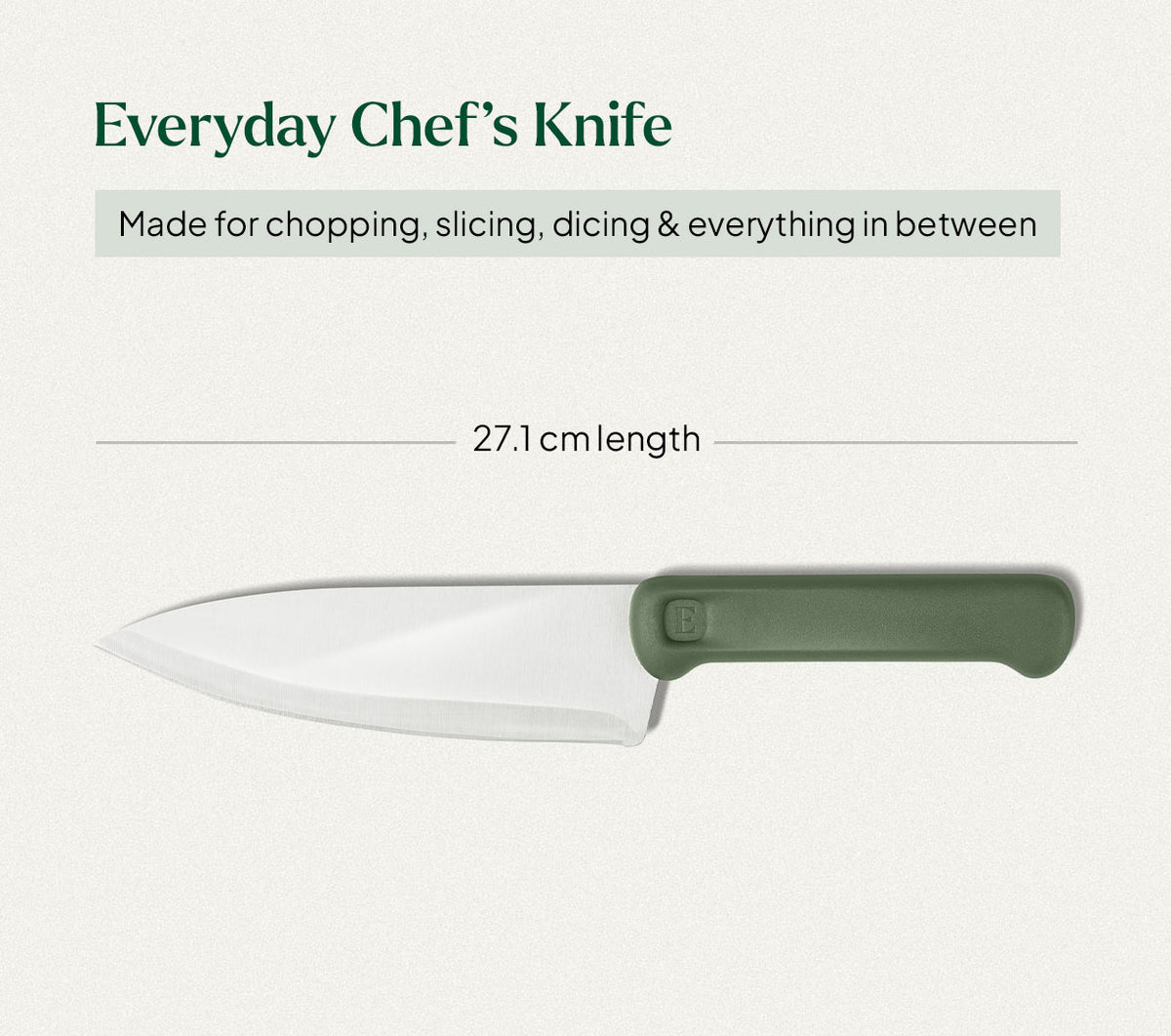 Chef Knife - Coorg Green
