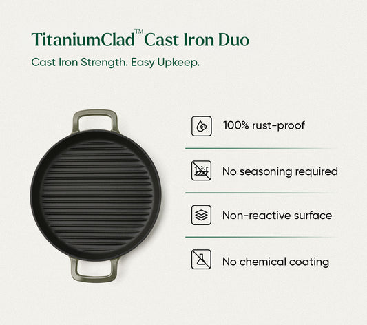 TitaniumClad™ Cast Iron Duo - Sage
