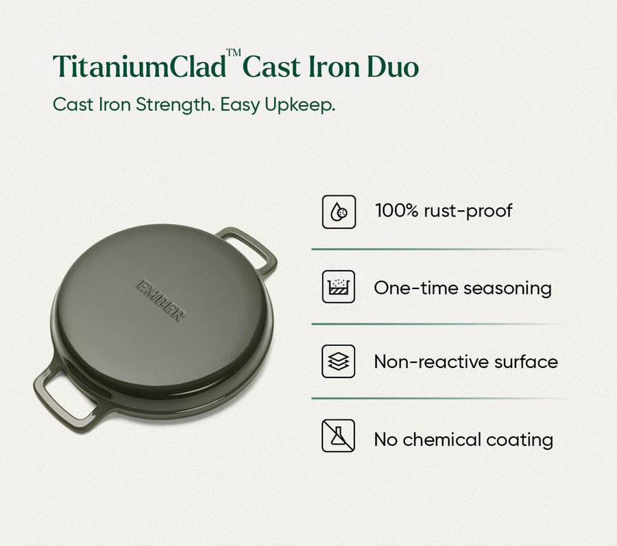 TitaniumClad™ Cast Iron Duo - Sage