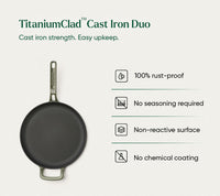 TitaniumClad™ Cast Iron Duo - Sage