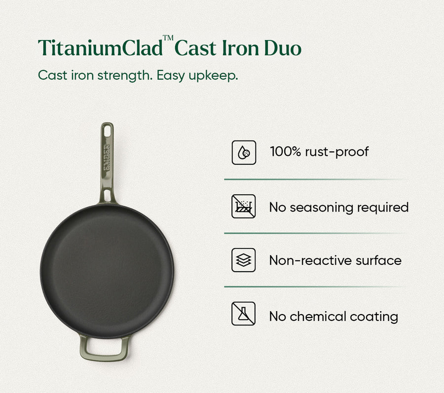 TitaniumClad™ Cast Iron Duo - Sage